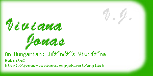 viviana jonas business card